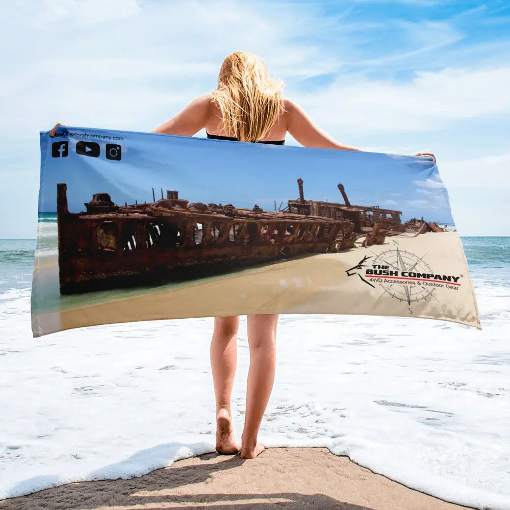 Beach Towel - Fraser Island Maheno 1
