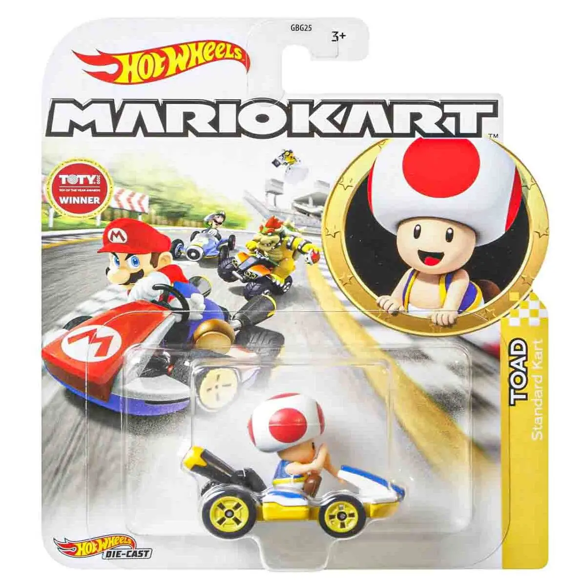 Hot Wheels Mario Kart Toad Standard Kart 1