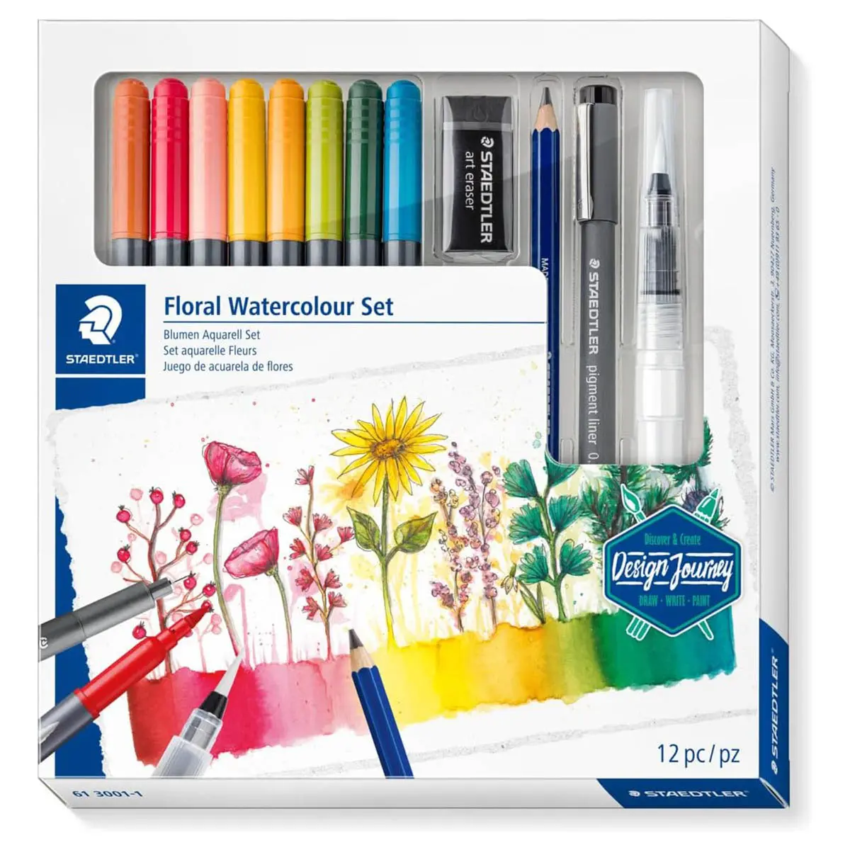 Staedtler Design Journey Floral Watercolour Set 1