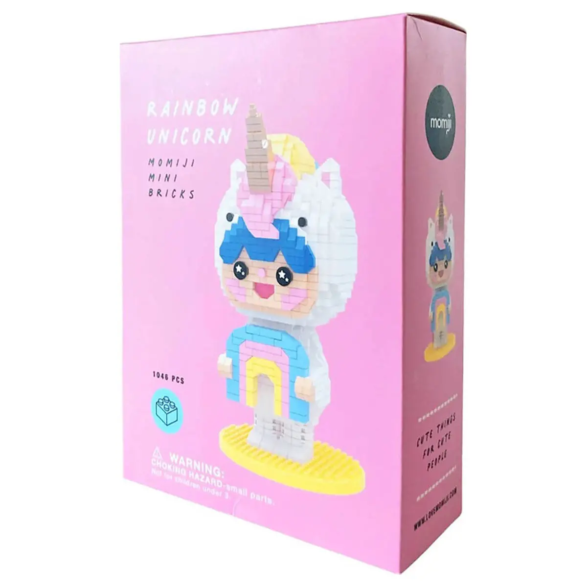 Momiji Mini Bricks Rainbow Unicorn Building Set 1