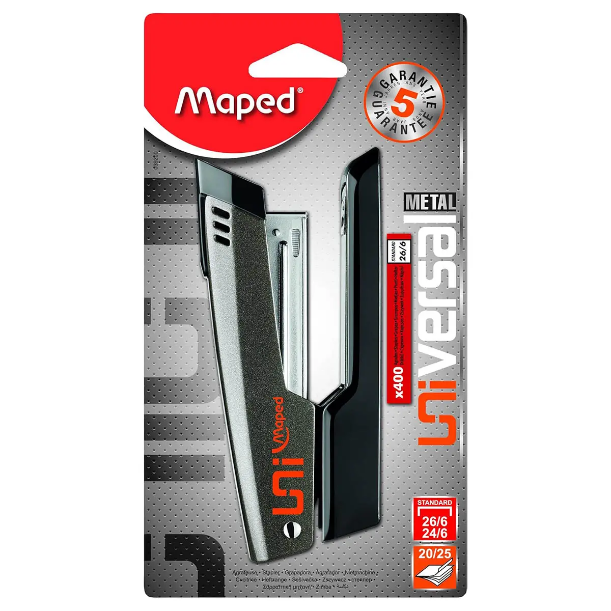Maped Universal Half Strip Stapler With 400 Staples 1
