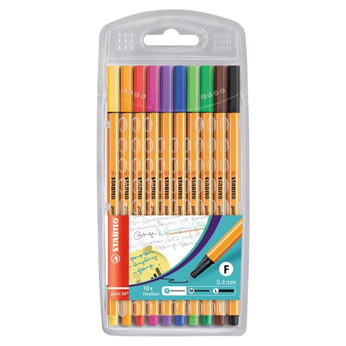 Stabilo Point 88 Fineliner Coloured Pens (10 Pack) 1