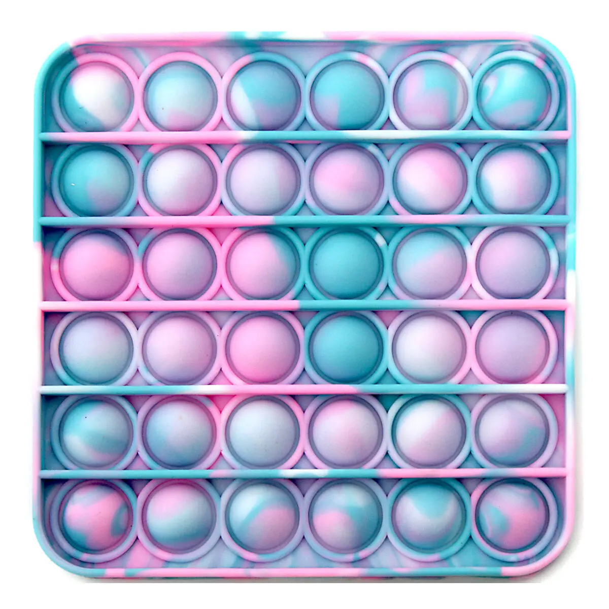 Poppits Pink Tie Dye Square Fidget Toy 2
