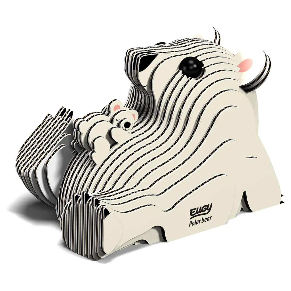 Eugy Polar Bear 3D Cardboard Model Kit 1