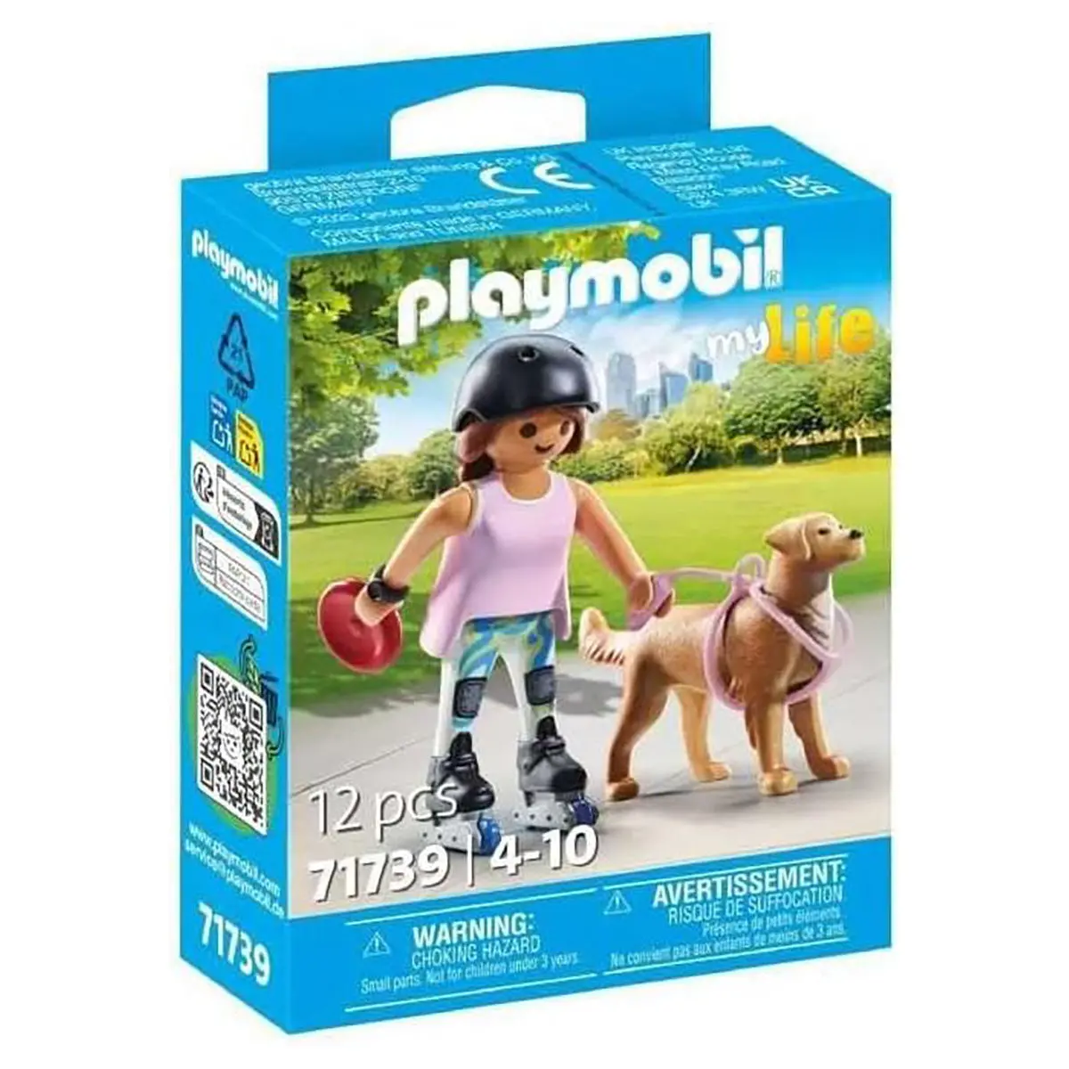 Playmobil Skater With Retriever Figures 1