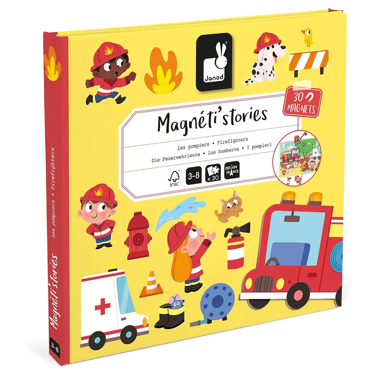 Janod Magneti'stories Firefighters Set 1