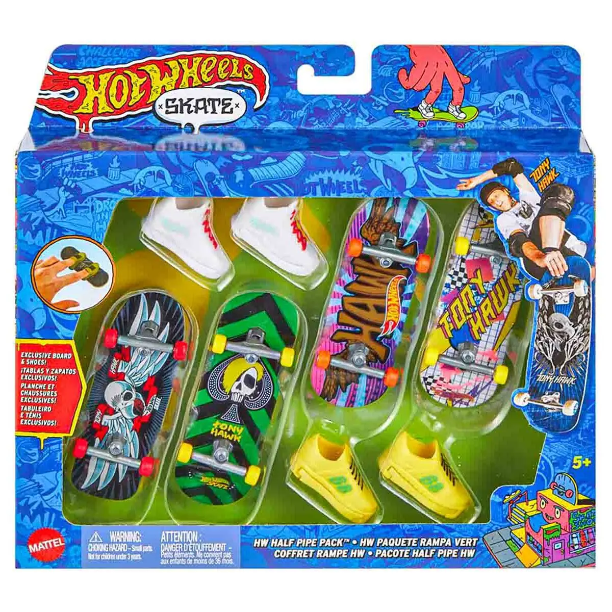 Hot Wheels Skate Half Pipe Pack Fingerboards 1