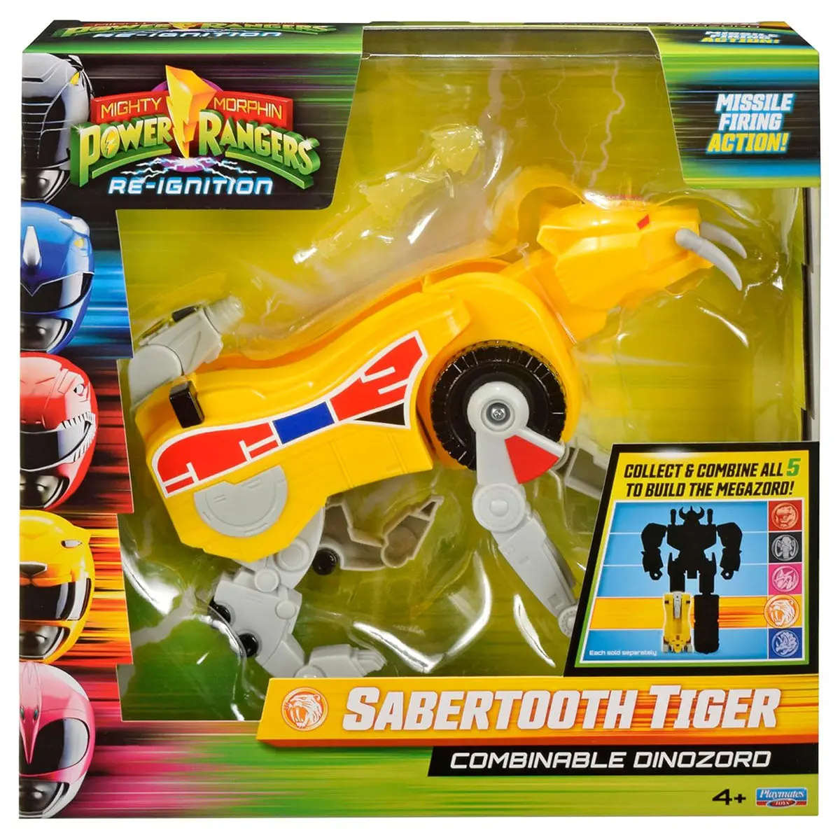 Mighty Morphin Power Rangers Sabertoothed Tiger Combinable Dinozord 1