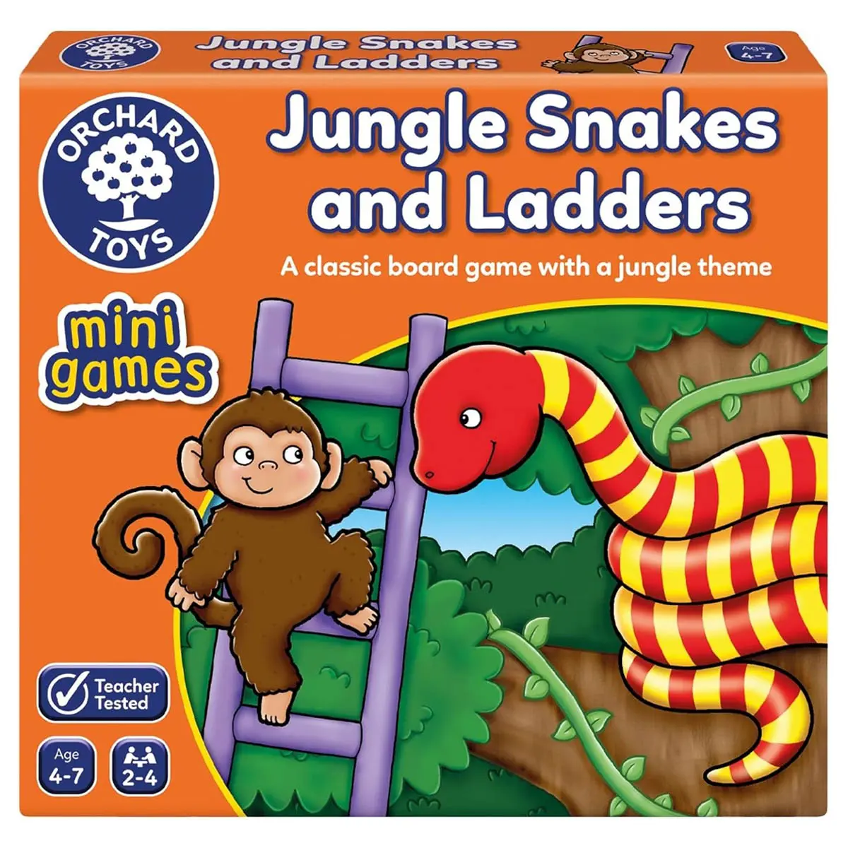 Orchard Toys Jungle Snakes & Ladders Mini Game 1