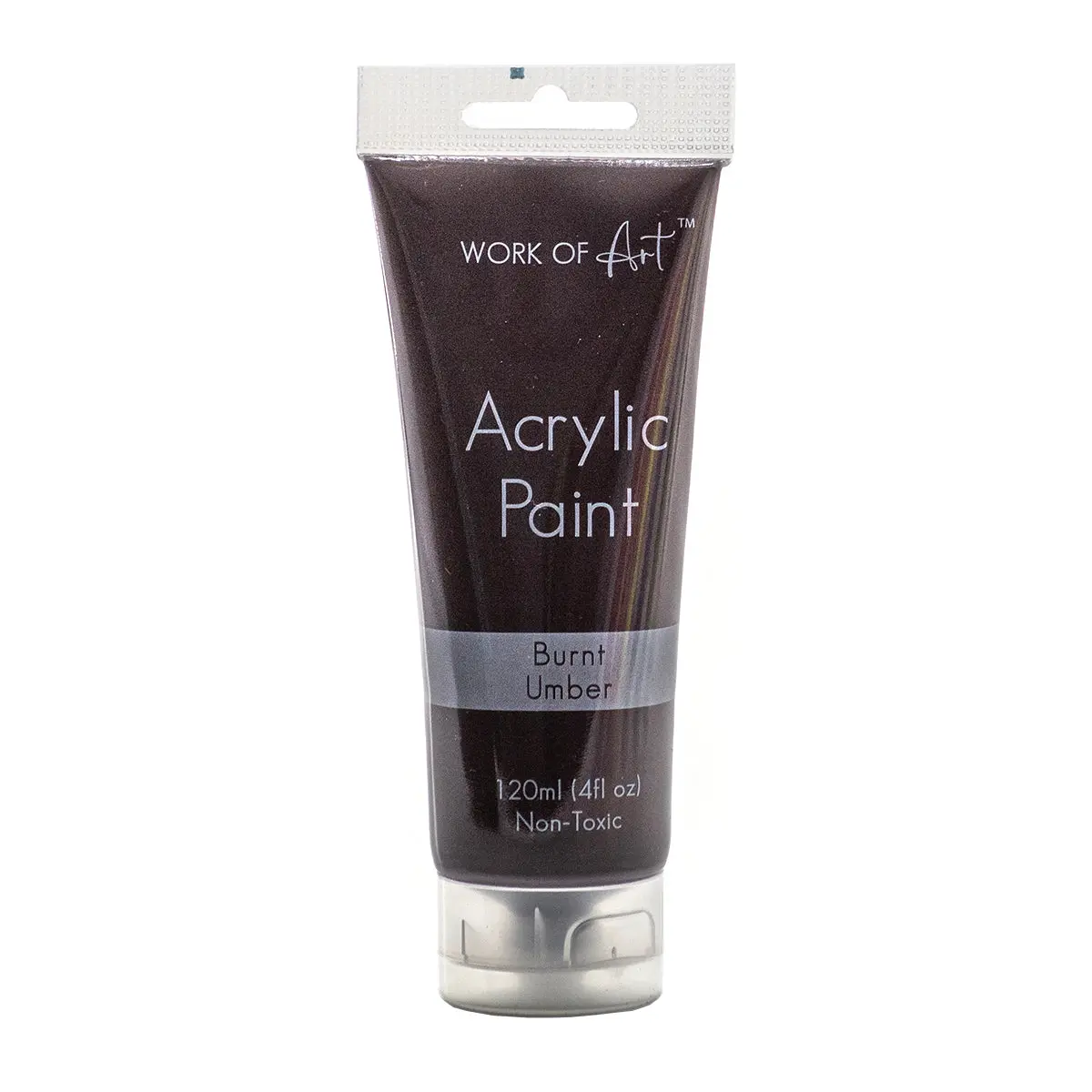 Work Of Art Burnt Umber Acrylic Paint 120Ml Tube 1