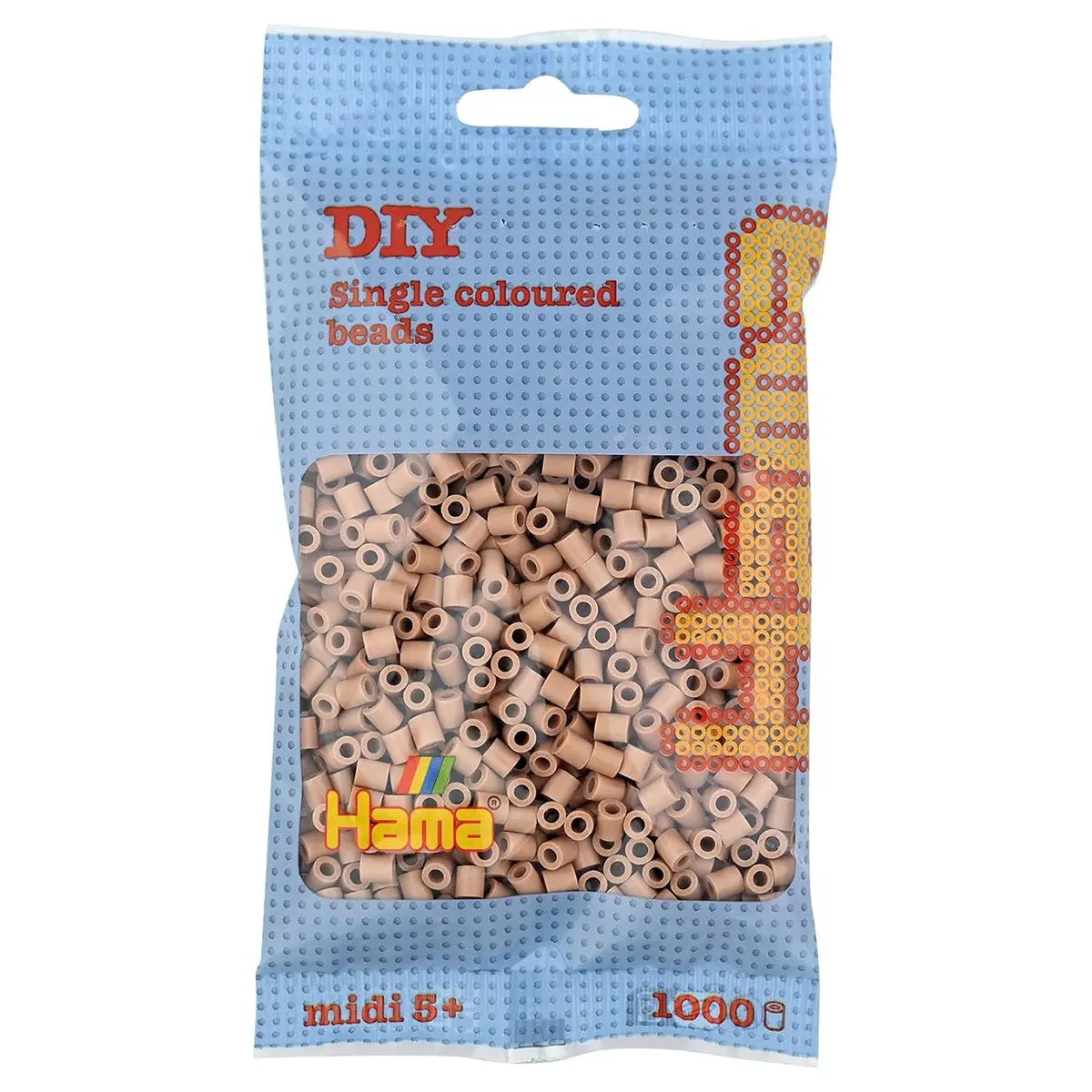 Hama Light Nougat Midi Beads (1000 Pack) 1