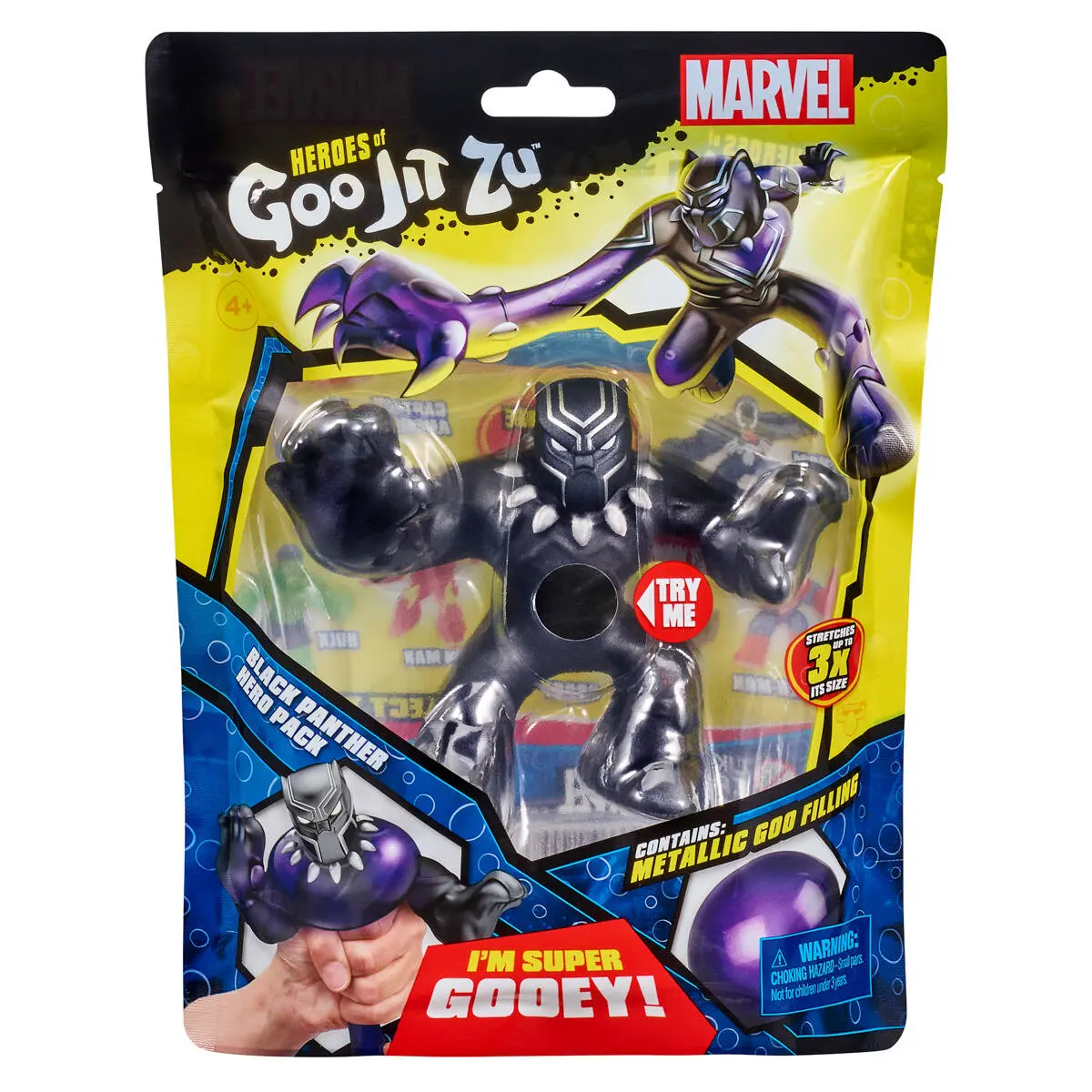 Heroes Of Goo Jit Zu Marvel Black Panther Stretch Figure 1
