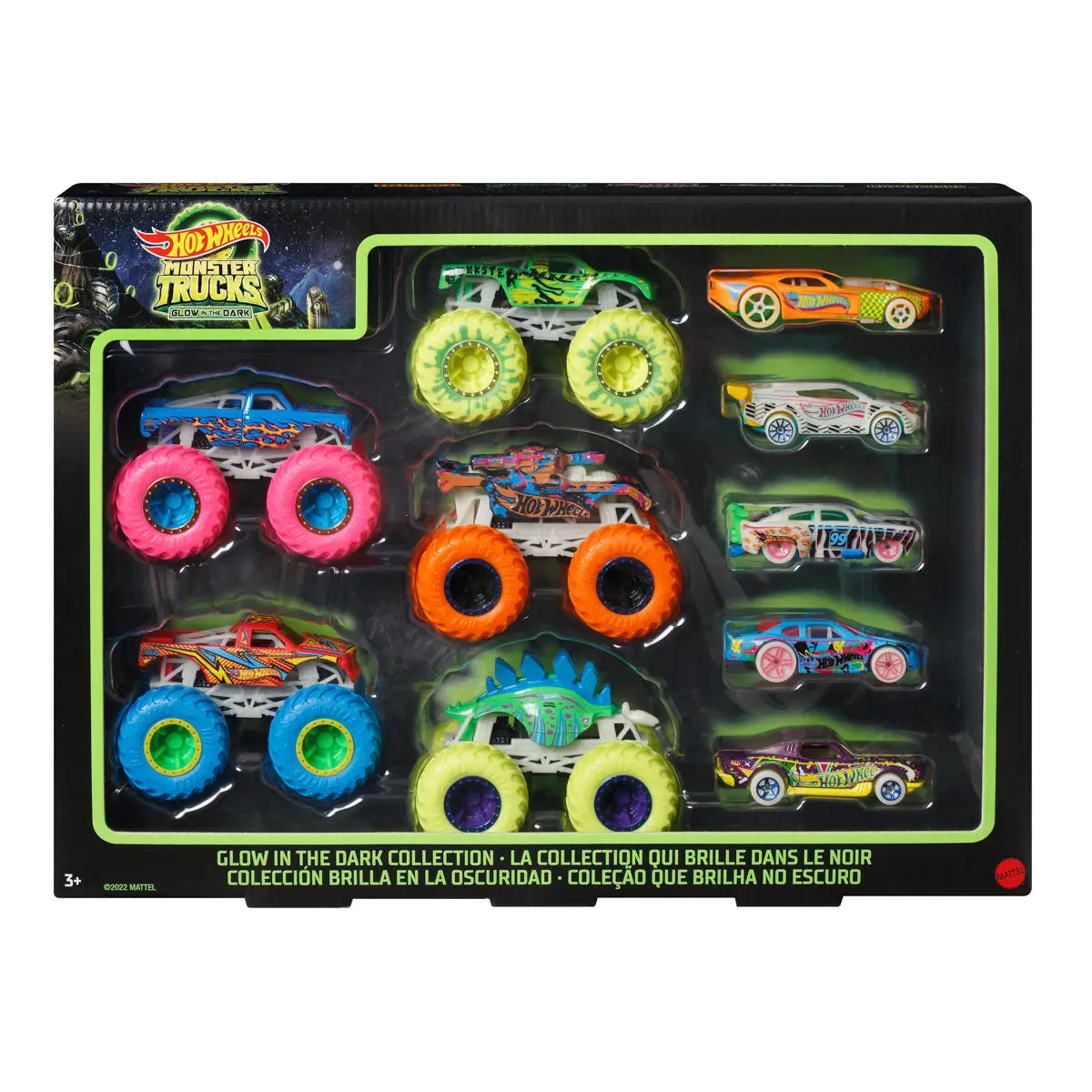 Hot Wheels Monster Trucks Glow In The Dark Collection 1