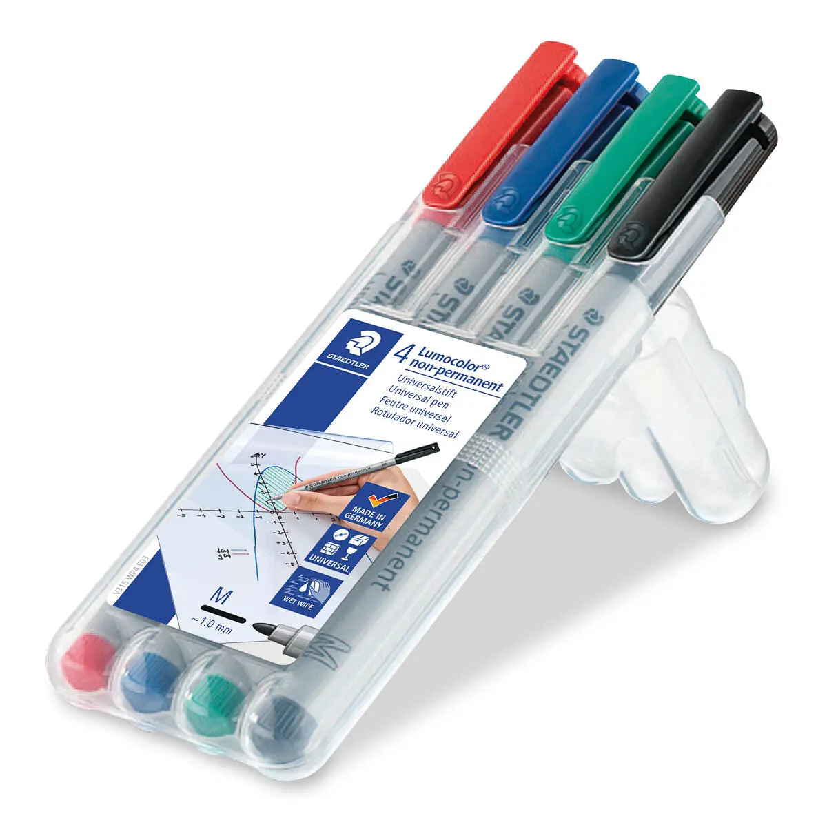 Staedtler Lumocolor Non-Permanent Universal Medium Line Pens Pack Of 4 2