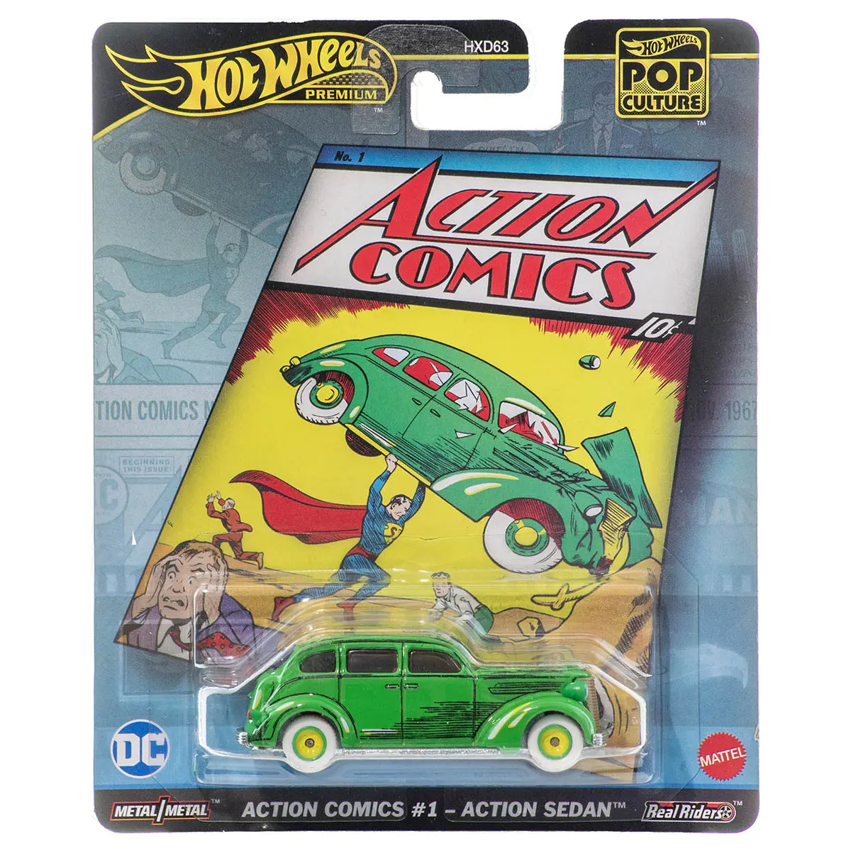 Hot Wheels Pop Culture Dc Action Comics #1 Action Sedan Car 1