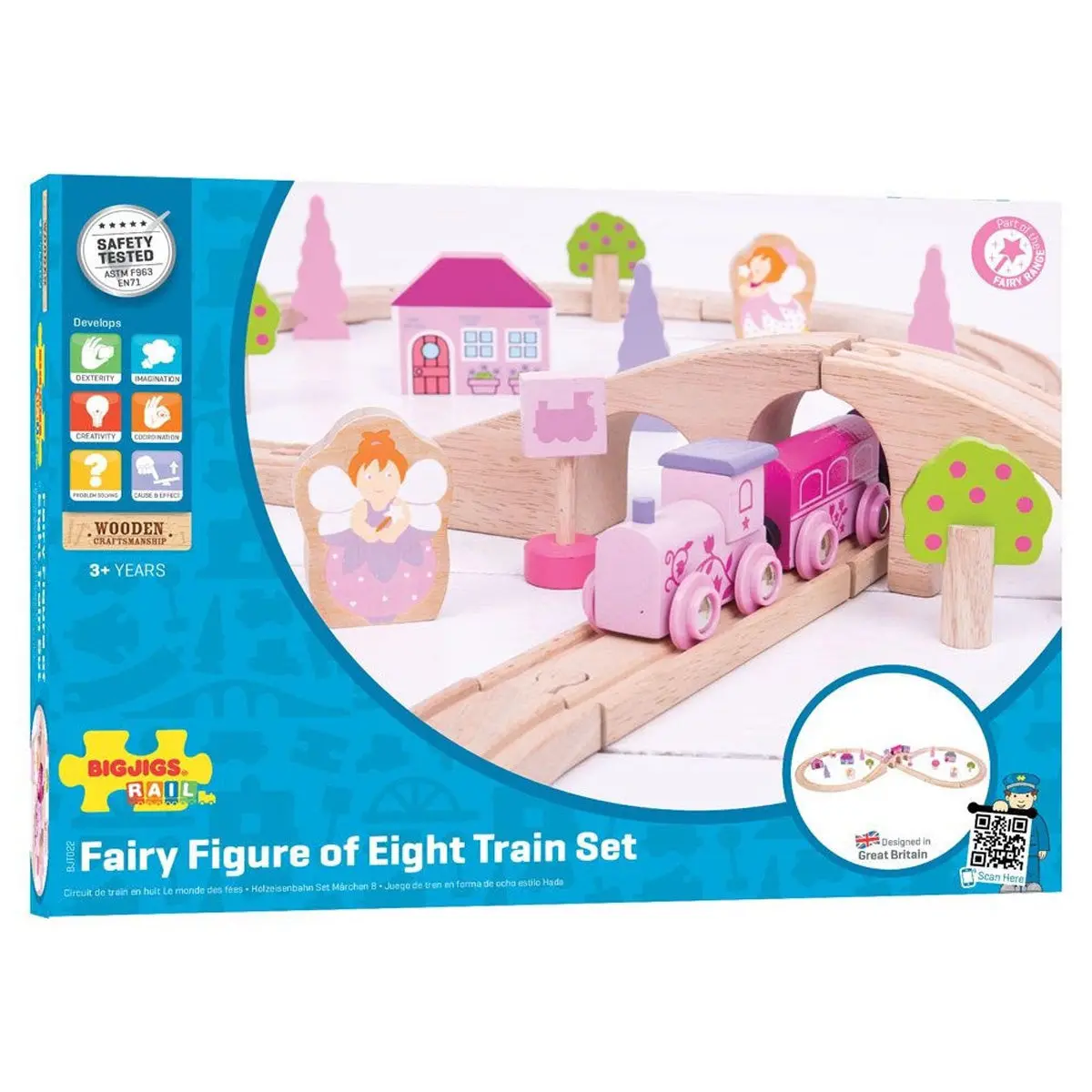 Bigjigs Rail Fairy Figure Of Eight Train Set 1