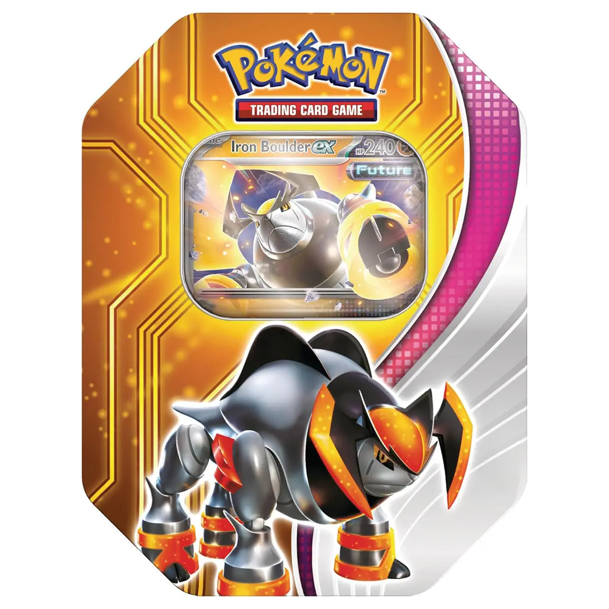Pokémon Tcg: Paradox Destinies Iron Boulder Ex Tin 1