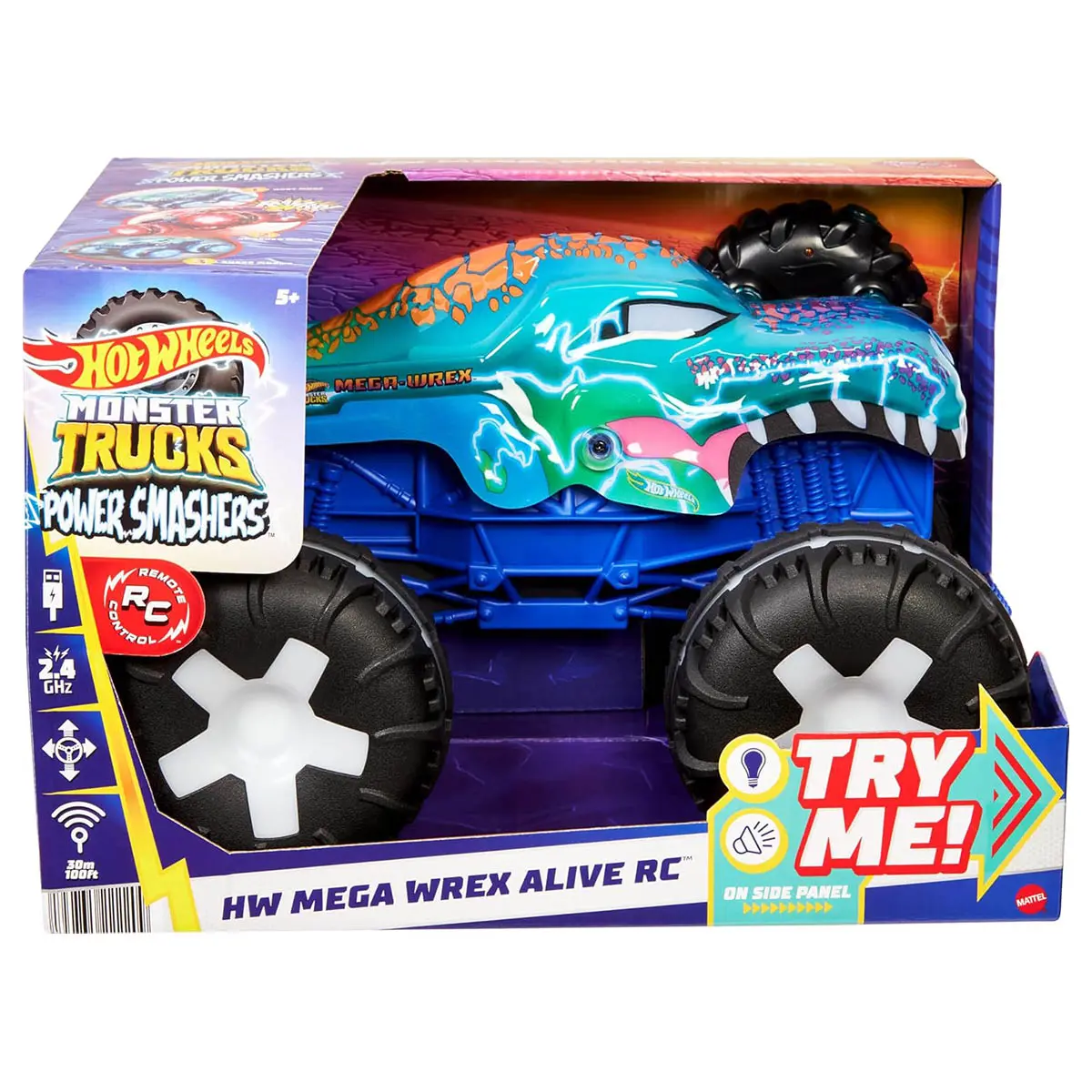Hot Wheels Monster Trucks Mega Wrex Alive Rc 1
