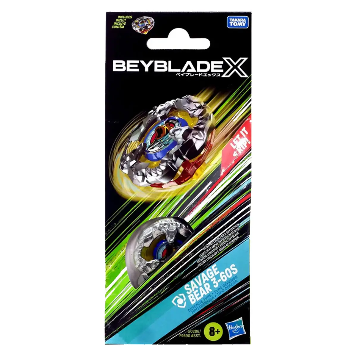 Beyblade X: Savage Bear 3-60S Defense Type Single Pack 1