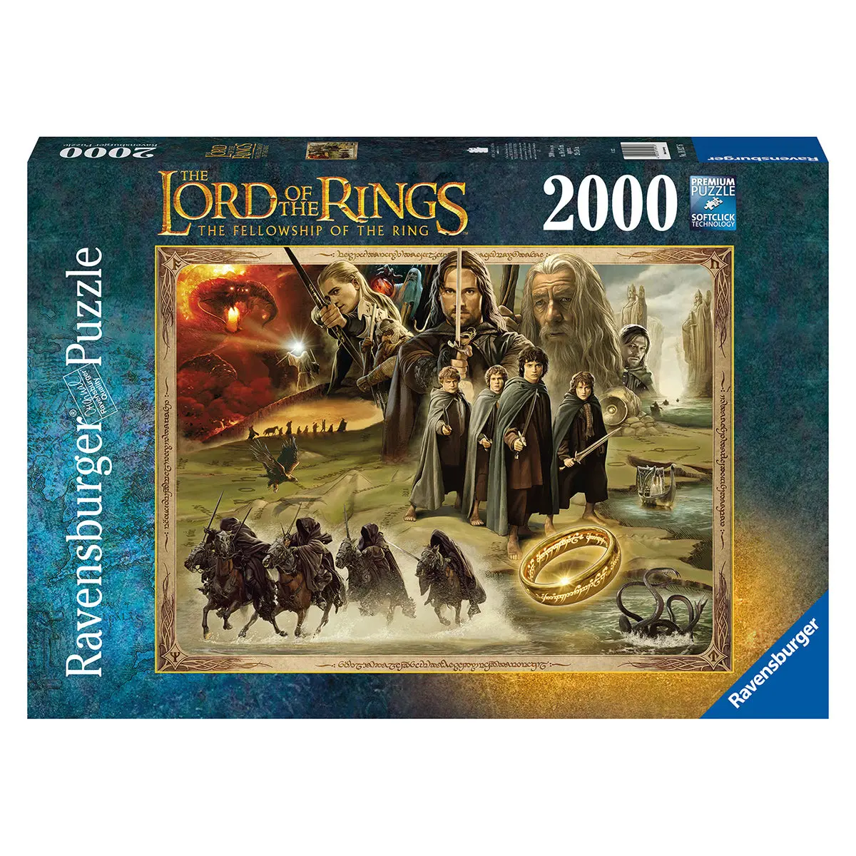 Ravensburger Lord Of The Rings: The Fellowship Of The Ring 2000 Piece Jigsaw Puzzle 1
