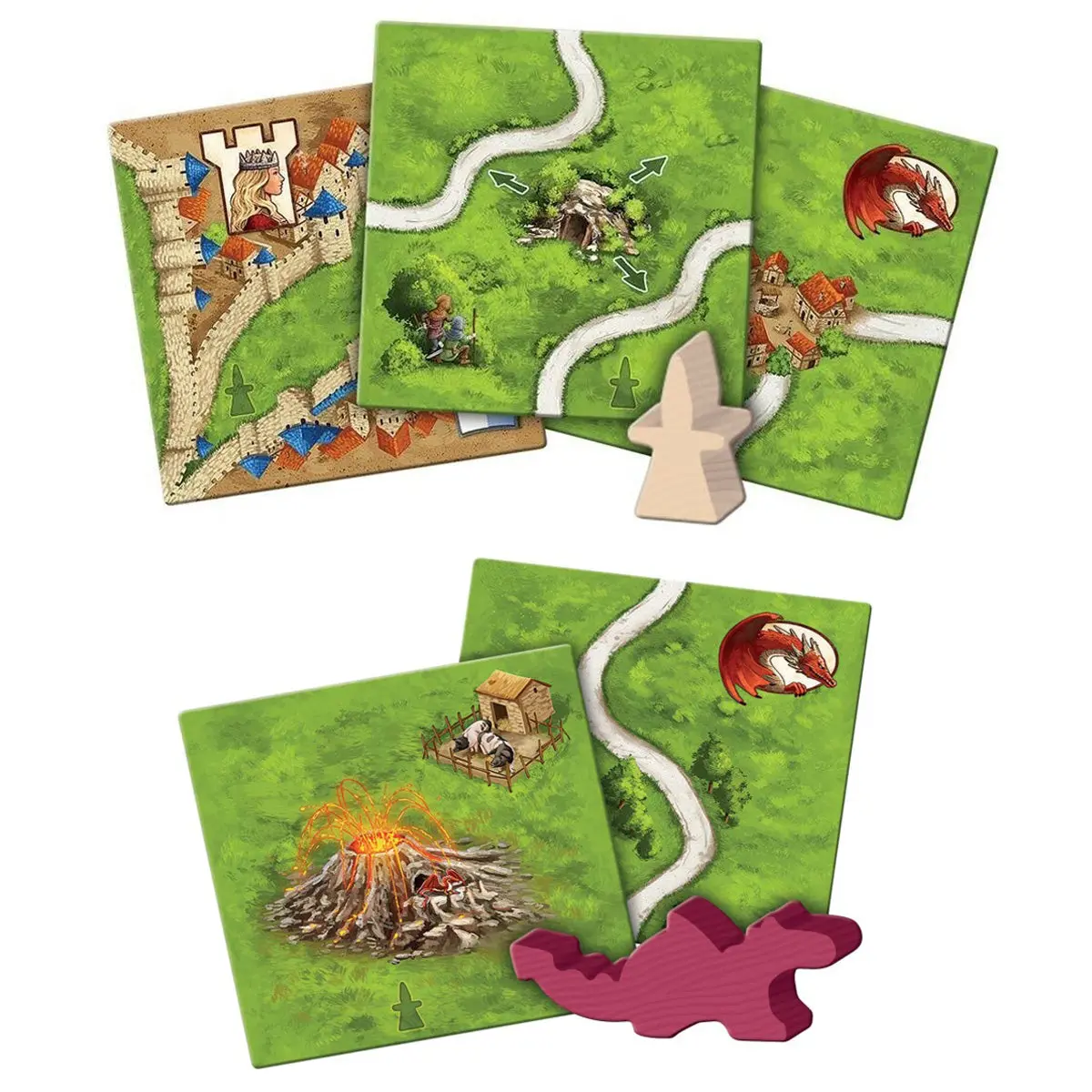 Carcassonne: The Princess And The Dragon (Expansion 3) Game 2