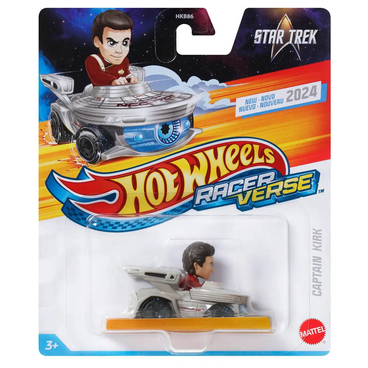 Hot Wheels Racer Verse Star Trek Captain Kirk Vehicle 1