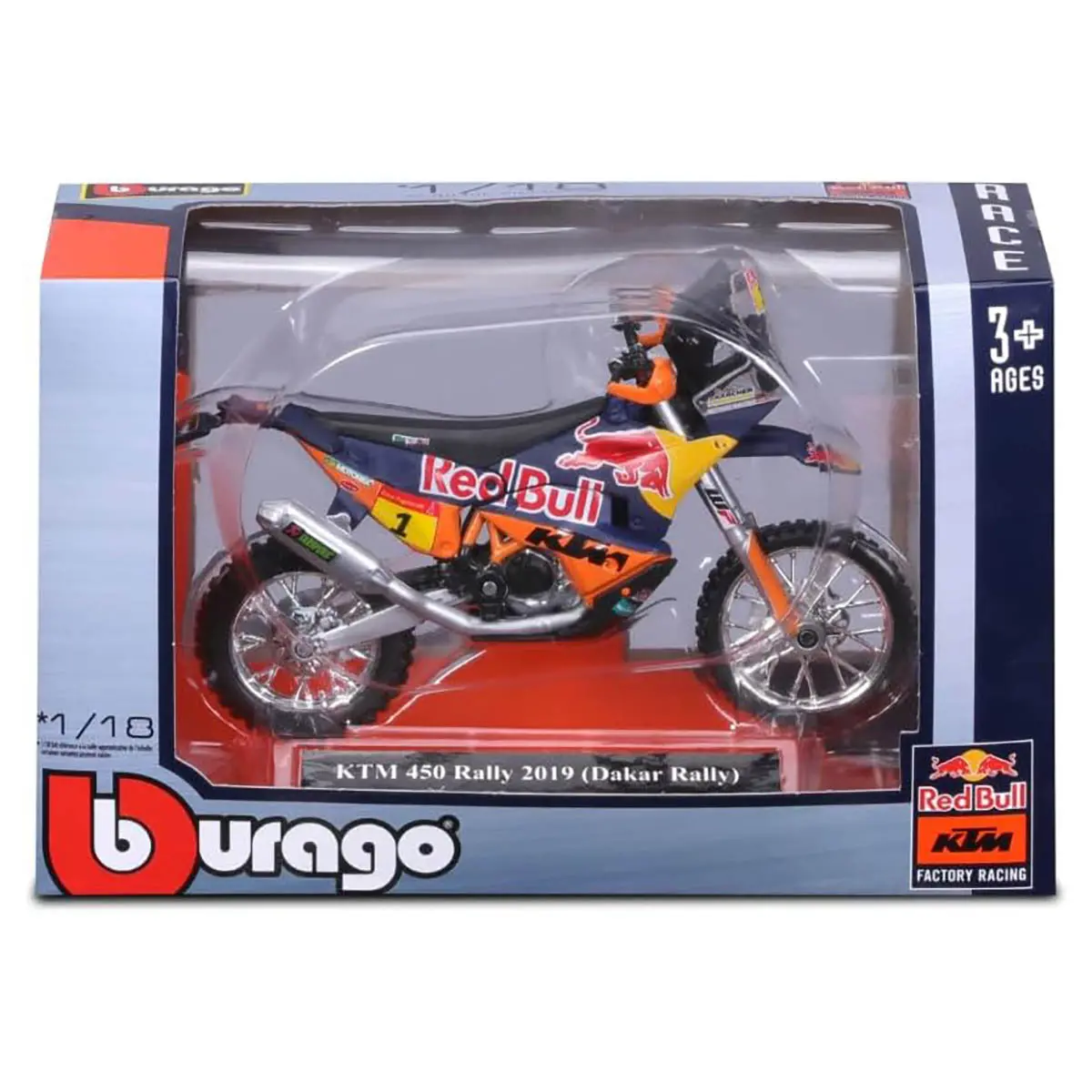 Bburago Red Bull Ktm 450 Rally 2019 Dakar Rally Superbike 1