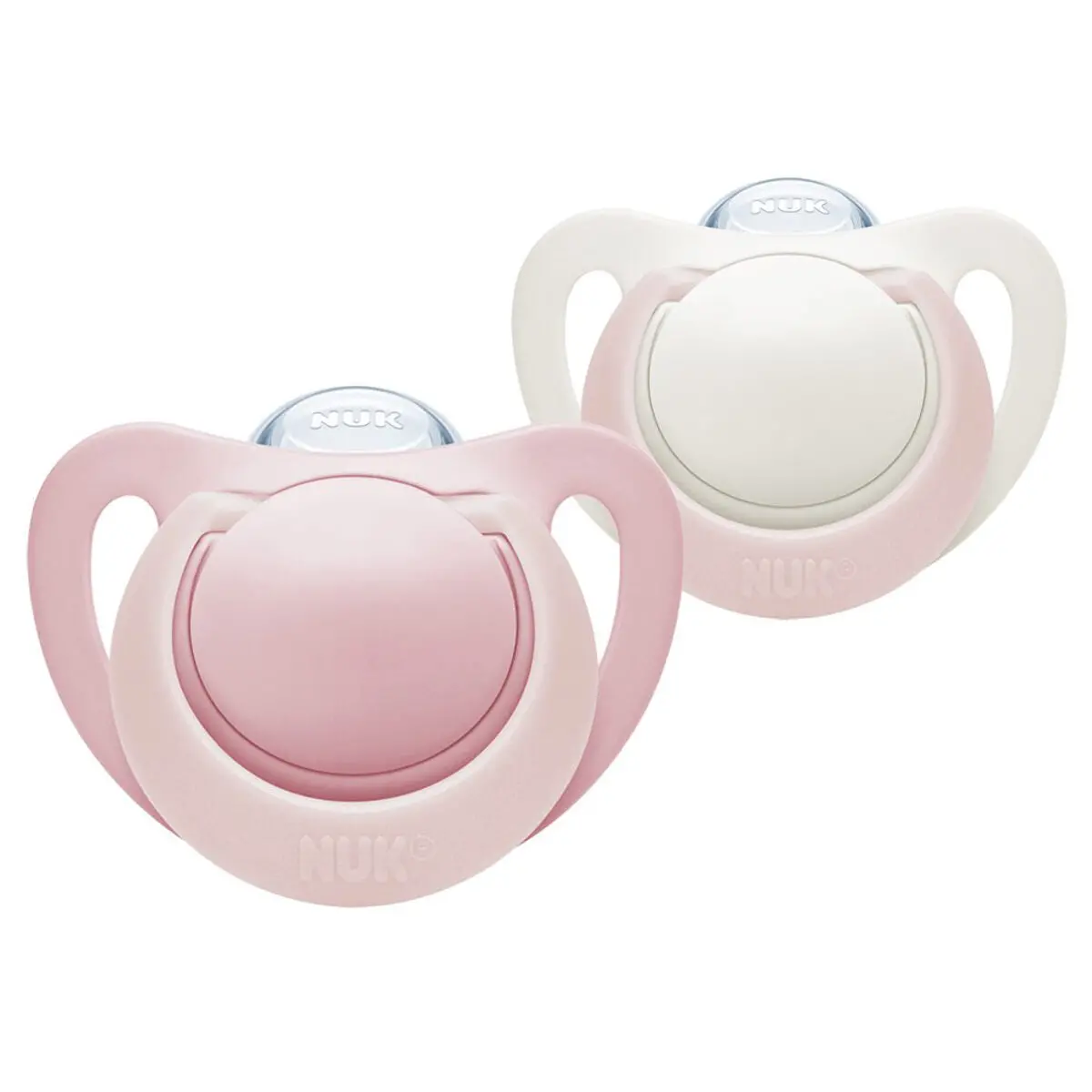 Nuk Genius Silicone Soother Pink Size 2 (Pack Of 2) 1