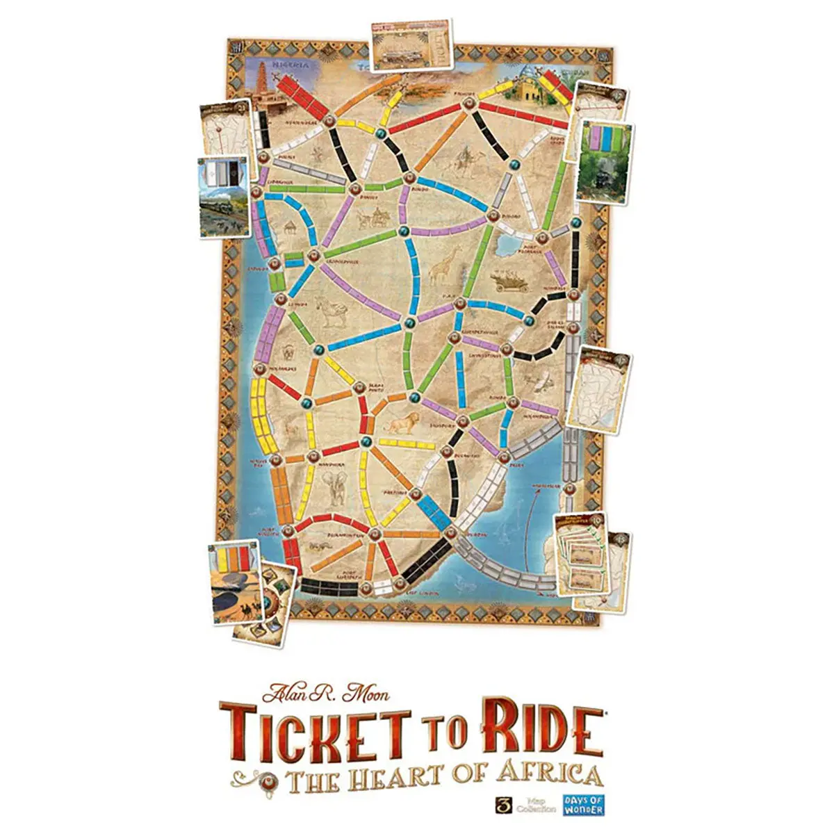 Ticket To Ride Heart Of Africa Map Collection Vol 3 2