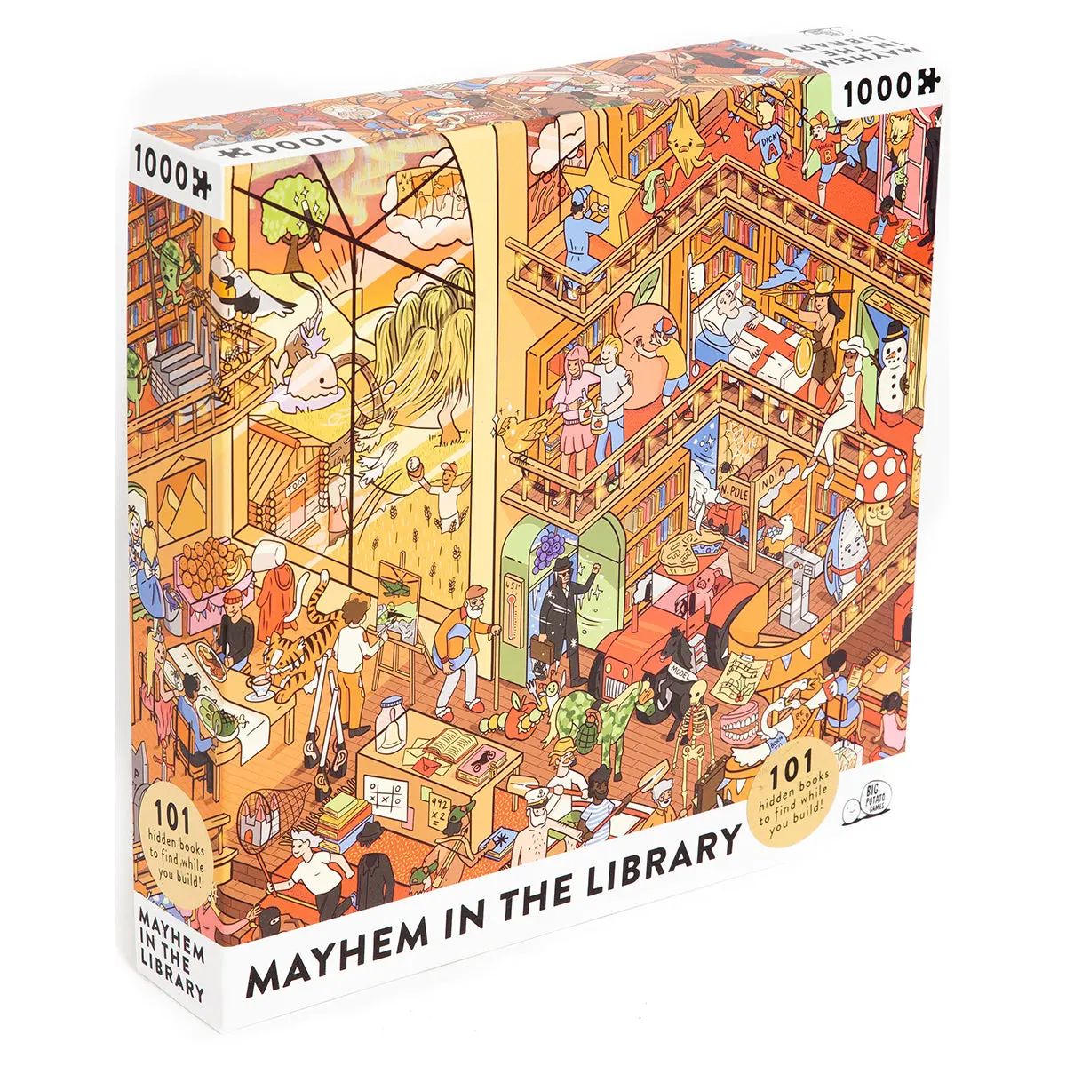 Mayhem At The Library 1000 Piece Jigsaw Puzzle 1