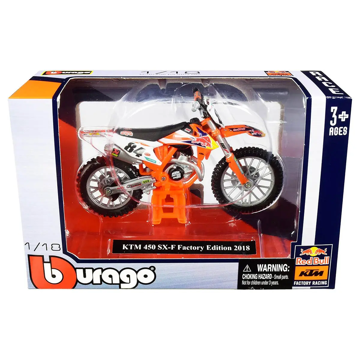 Bburago Ktm 450 Sx-F Factory Edition 2018 Superbike 1