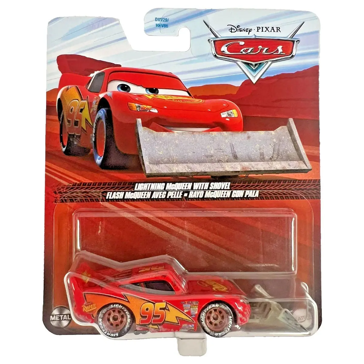 Disney Pixar Cars: Ligthing Mcqueen With Shovel 1:55 Car 1