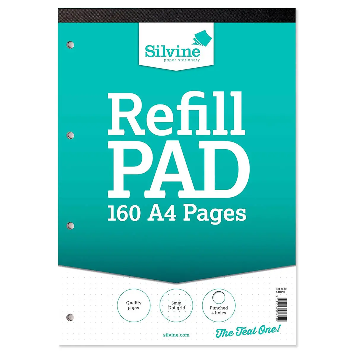 Silvine A4 Refill Pad With Dot Grid 160 Pages 1