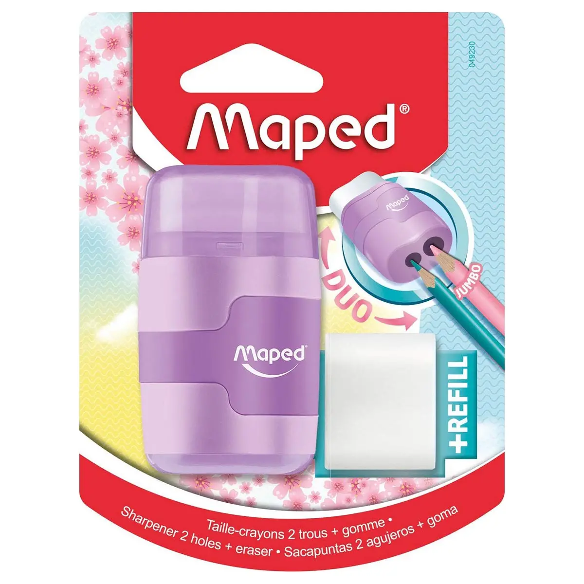Maped Pastel Duo Connect Pencil Sharpener & Eraser (Styles Vary) 1