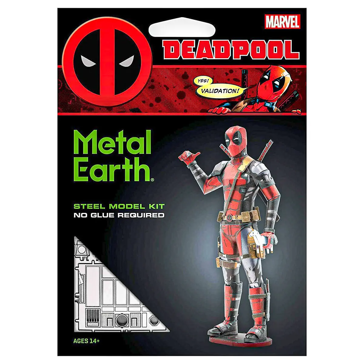 Metal Earth Marvel Deadpool Steel Model Kit 1