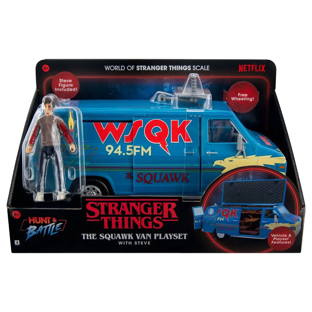 Stranger Things Squawk Van Playset With Stevie Figure 1