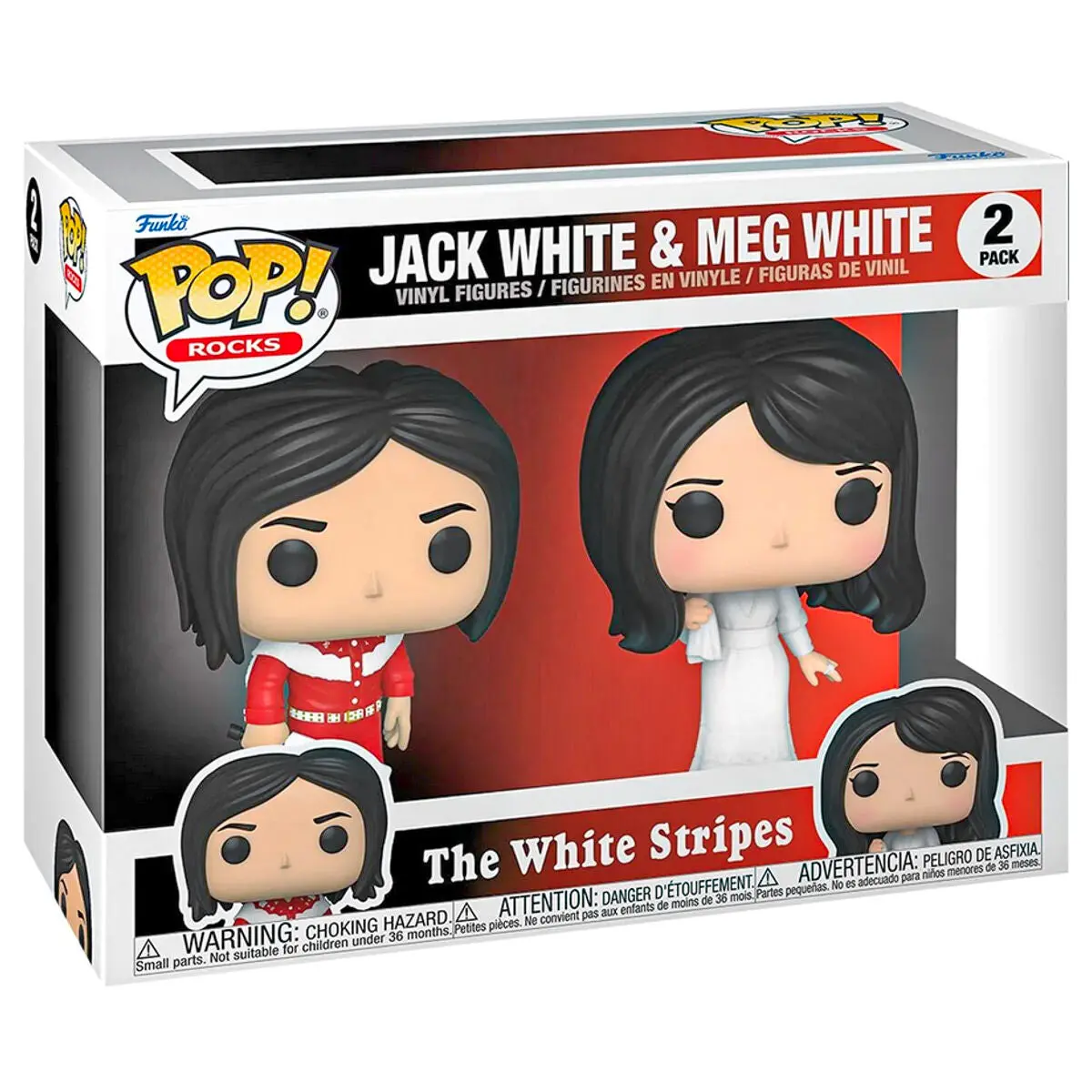 Funko Pop! Rocks: The White Stripes Jack White & Meg White Vinyl Figures 2 Pack 1
