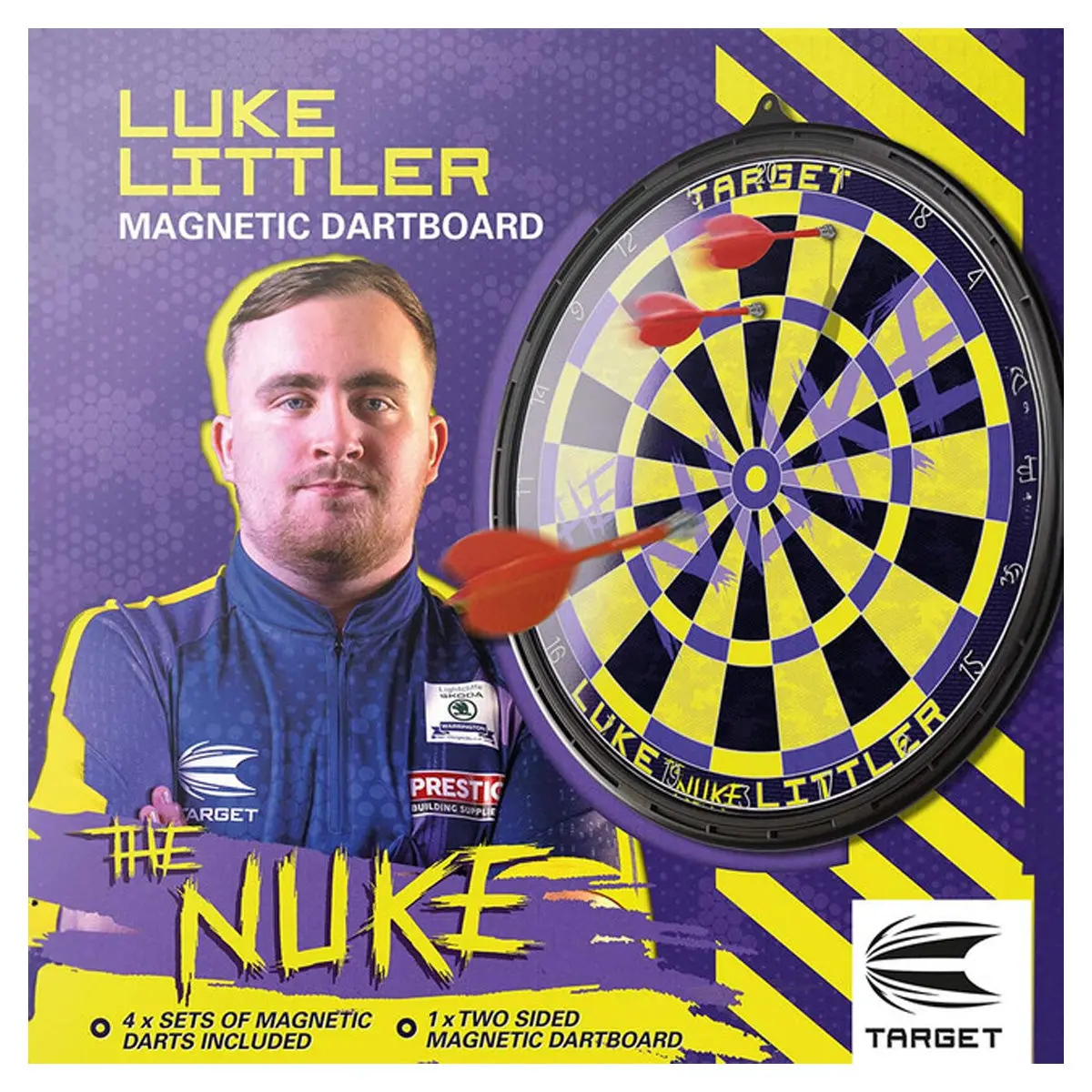 Luke 'The Nuke' Littler Magnetic Dartboard Set 1