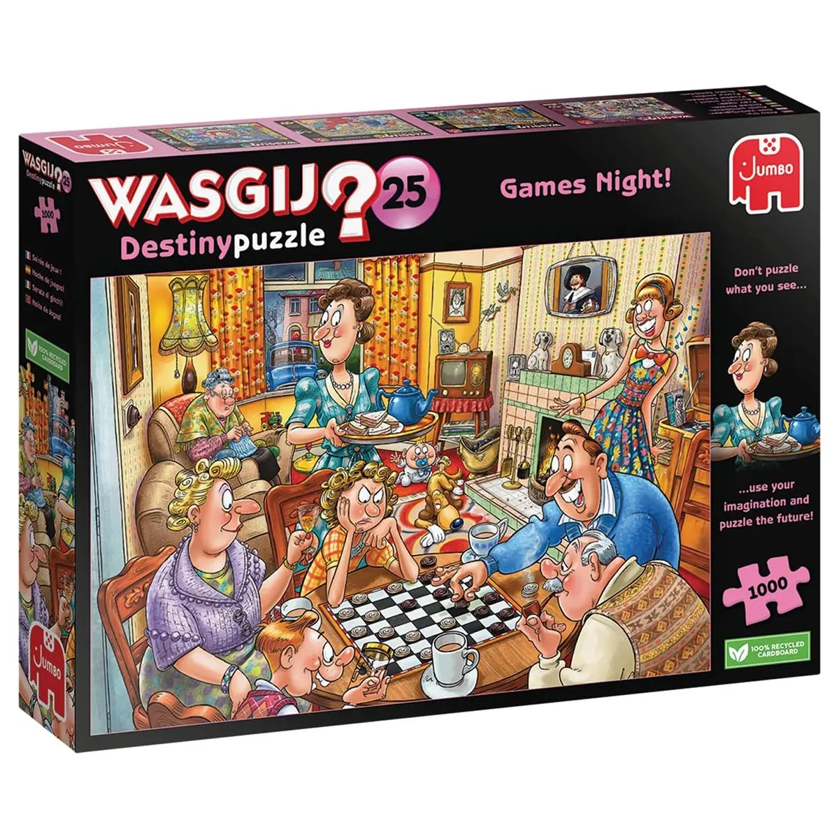 Wasgij Destiny 25 Games Night! 1000 Piece Jigsaw Puzzle 1