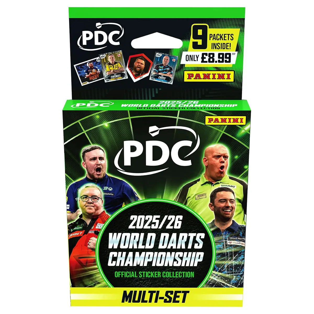 Panini Pdc 2025/26 World Darts Championship Sticker Collection Multi-Set 1