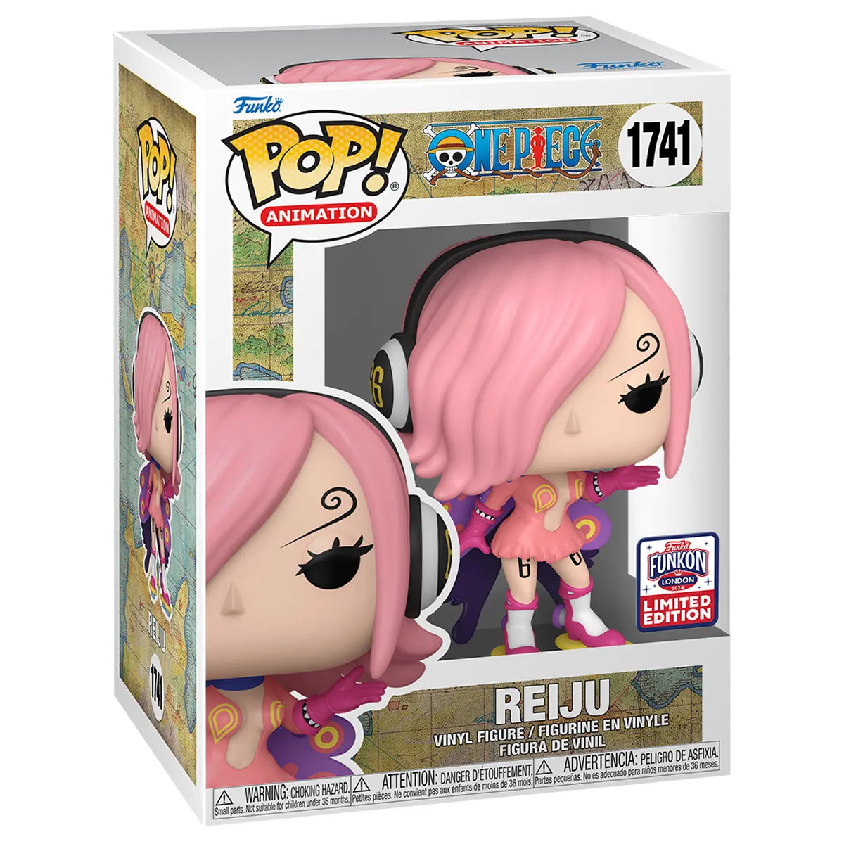 Funko Pop! Animation: One Piece: Reiju Vinyl Figure #1741 Funkon London 2024 Limited Edition Shared Retailer Exclusive 1