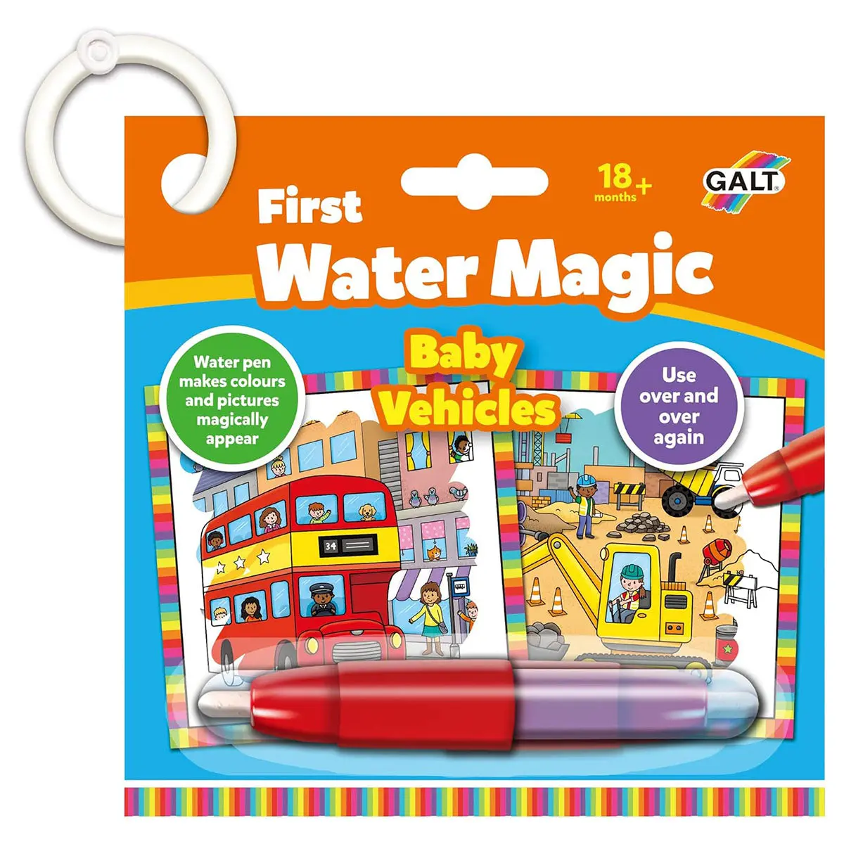 Galt First Water Magic Baby Vehicles Colouring Book 1