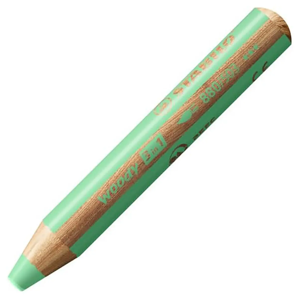 Stabilo Woody 3 In 1 Multi-Talented Pastel Green Pencil 1