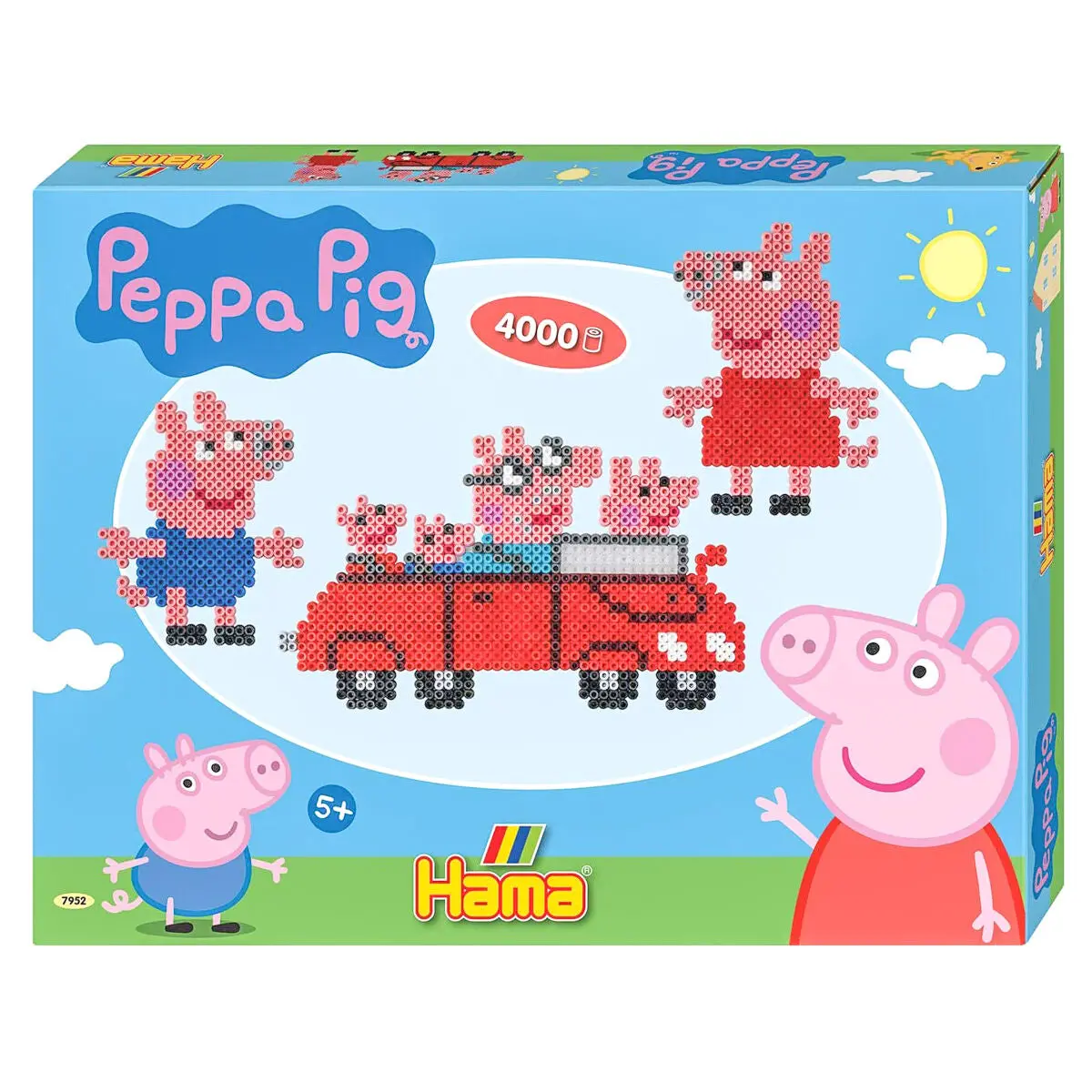Hama Midi Beads Official Peppa Pig 4000 Piece Set 1