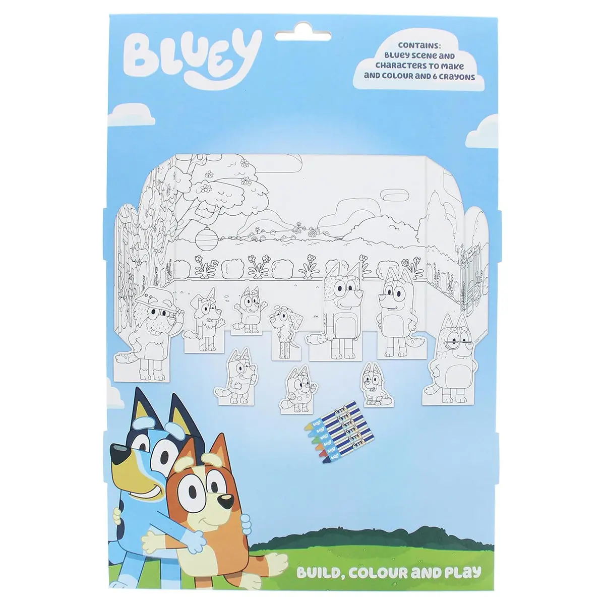 Bluey Build, Colour & Play Set 1