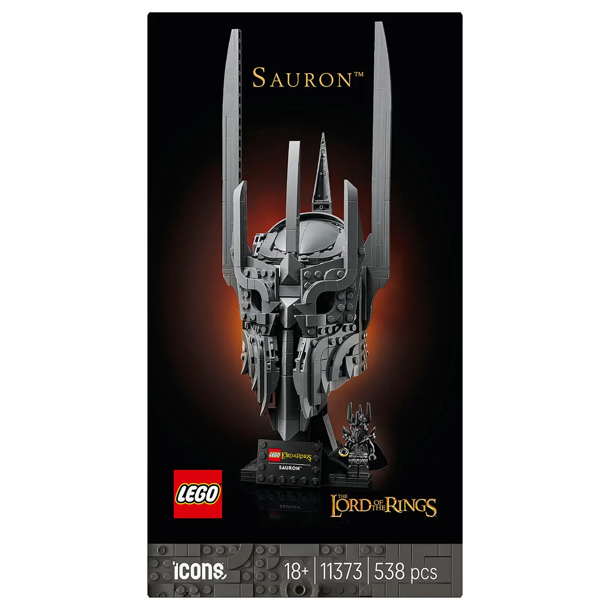Lego Icons The Lord Of The Rings Sauron's Helmet Building Set 1