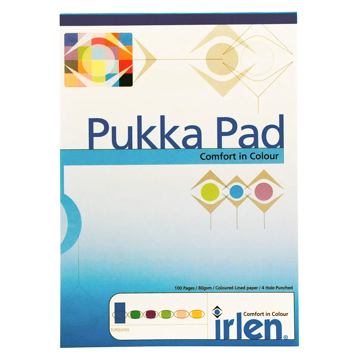 Pukka Pad Comfort In Colour Irlen A4 Pad Turquoise 1