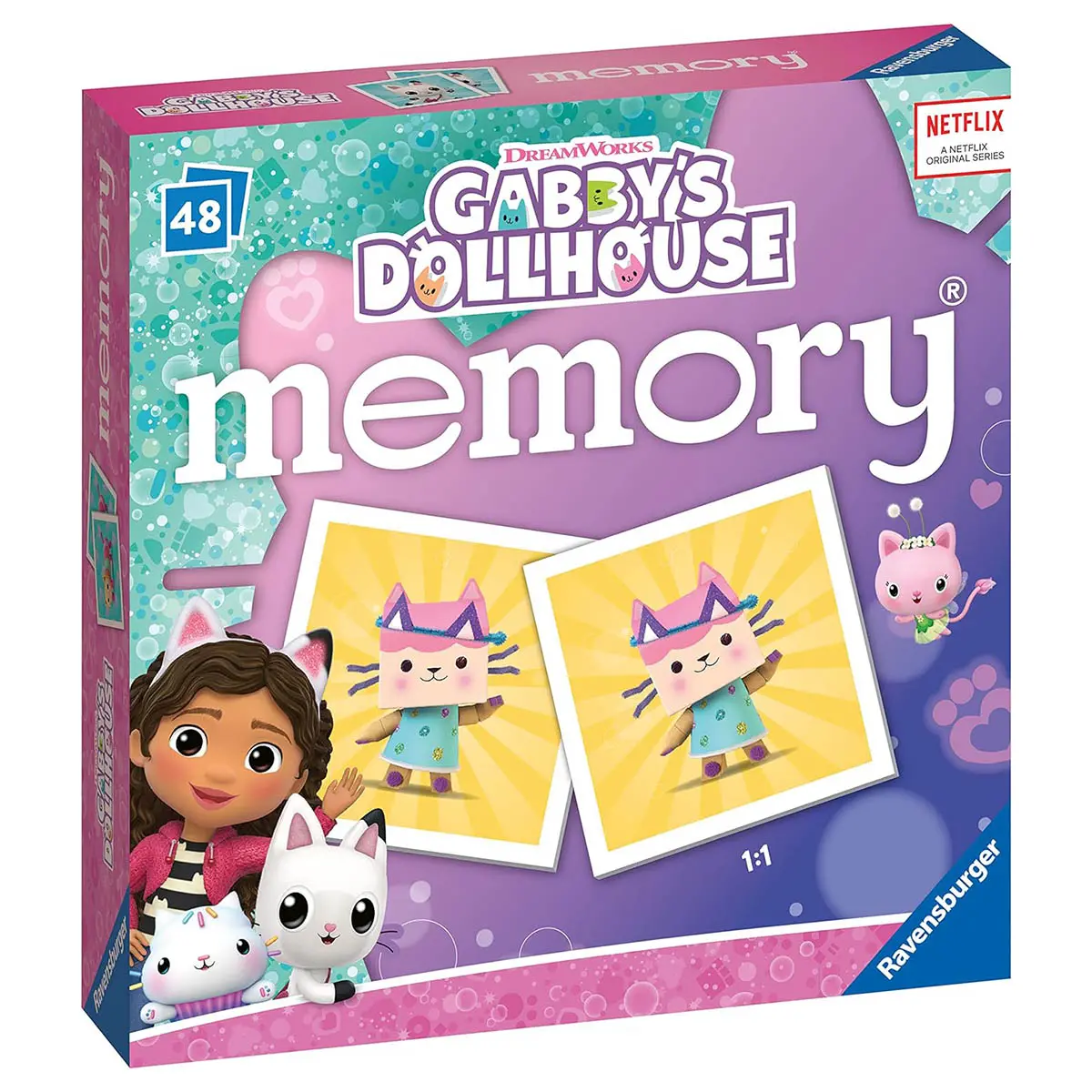 Gabby’S Dollhouse Mini Memory Card Game 1