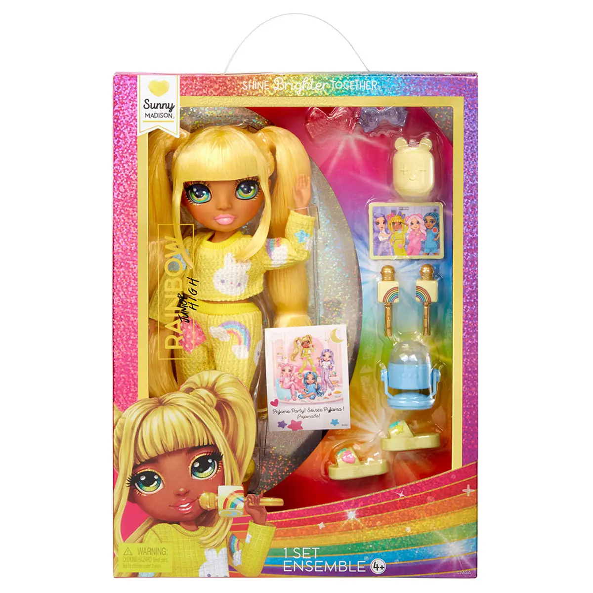 Rainbow Junior High Pj Party Sunny Fashion Doll Set 1