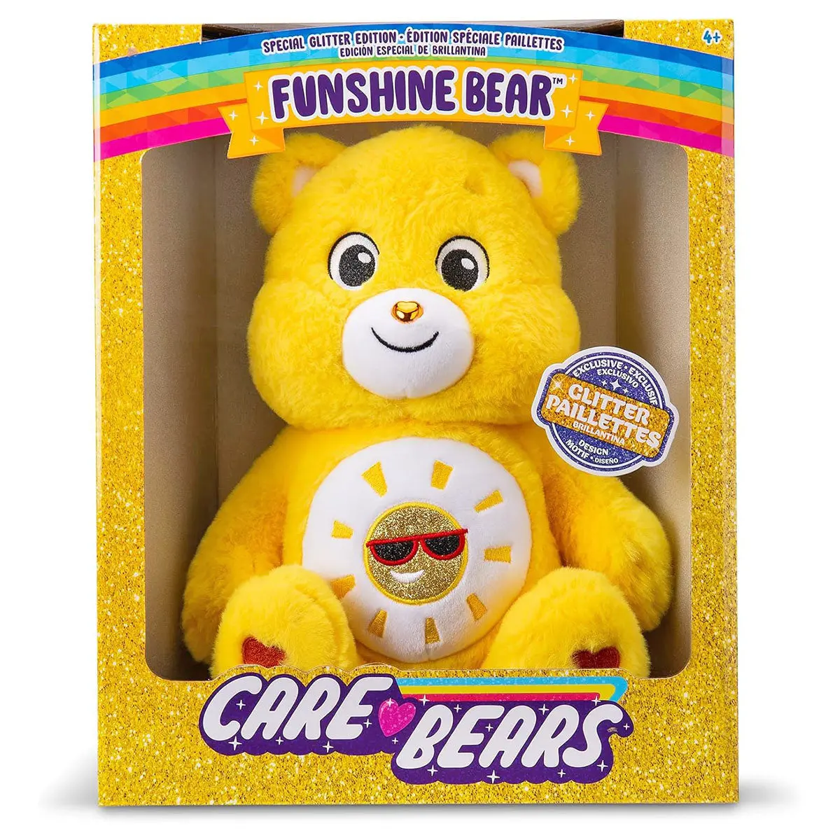 Care Bears Funshine Bear Special Glitter Edition 35Cm Plush (Uk Exclusive) 1